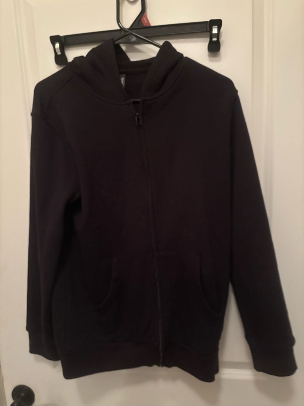 Everlast Black Full-Zip Hoodie with Logo Tag